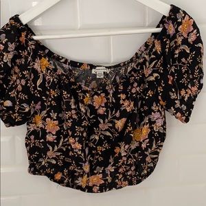 Off the shoulder crop top